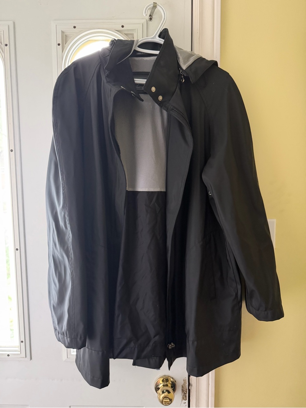 Black Hooded Waterproof Jacket - Classic Outdoor Coat